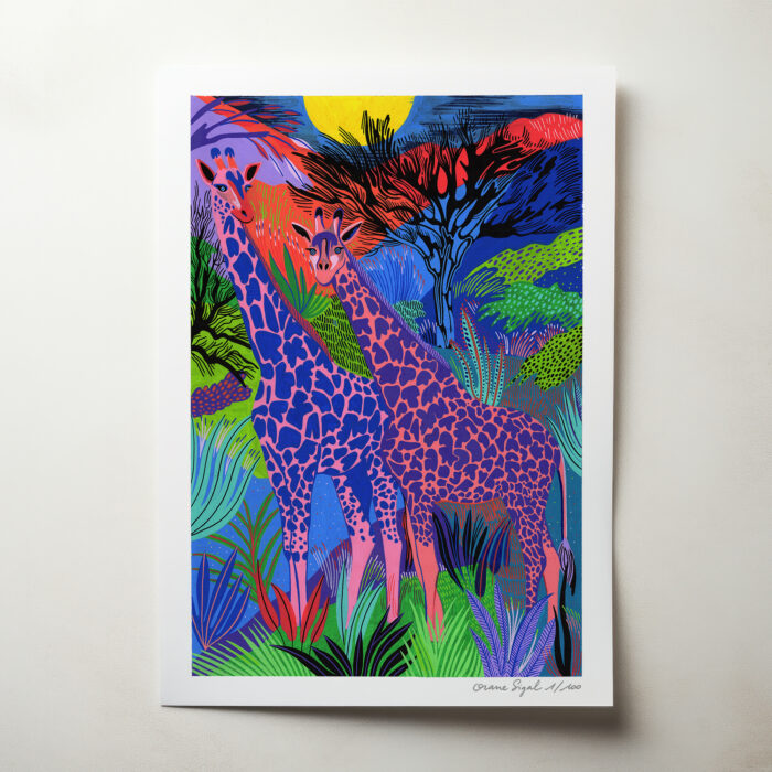 girafes-orane-sigal-lasigalerie-tirage-art-illustration-lyon-2