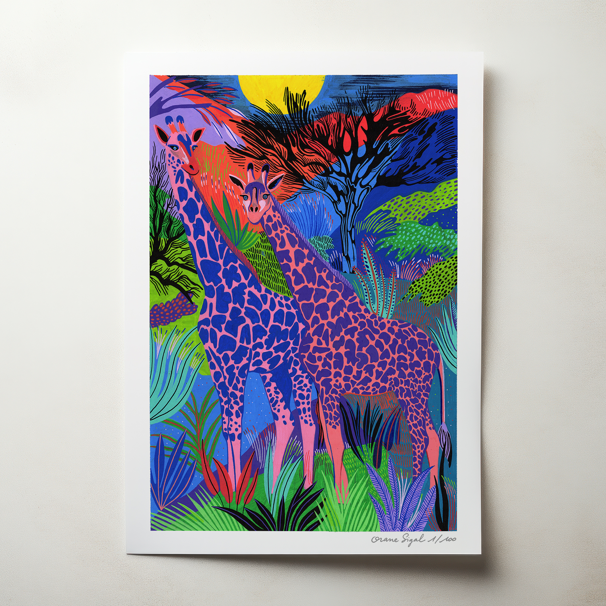 girafes-orane-sigal-lasigalerie-tirage-art-illustration-lyon-2