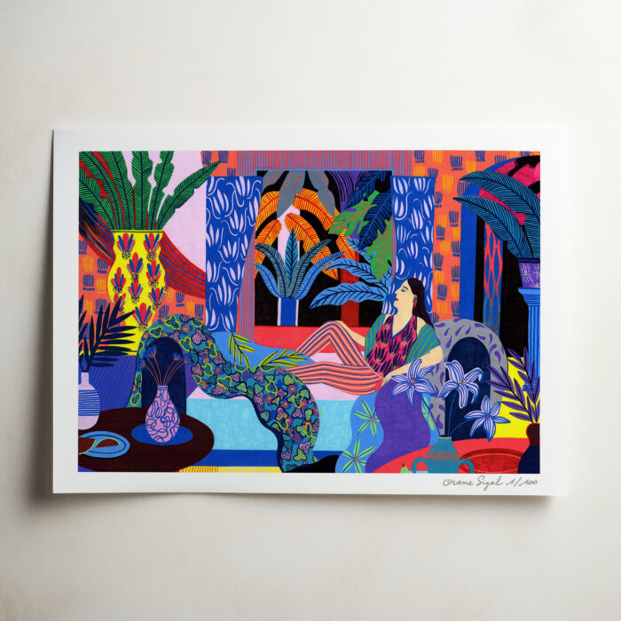 la-sieste-orane-sigal-lasigalerie-tirage-art-illustration-lyon-2