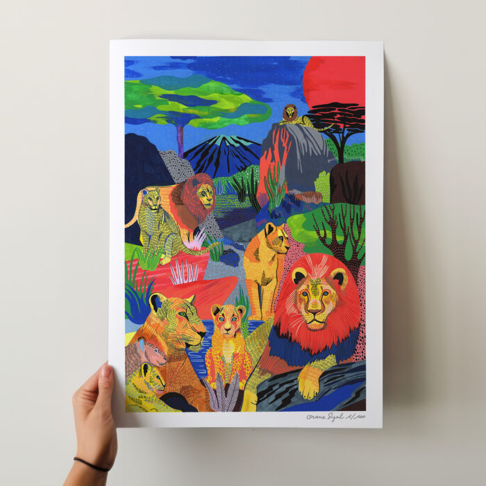 lions-orane-sigal-lasigalerie-tirage-art-illustration-lyon-2
