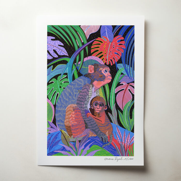 singes-orane-sigal-lasigalerie-tirage-art-illustration-lyon-2