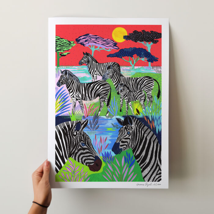 zebres-orane-sigal-lasigalerie-tirage-art-illustration-lyon-2