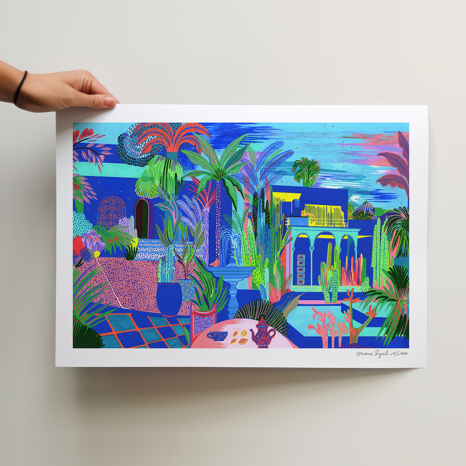 jardin-majorelle-orane-sigal-lasigalerie-tirage-art-illustration-lyon-2