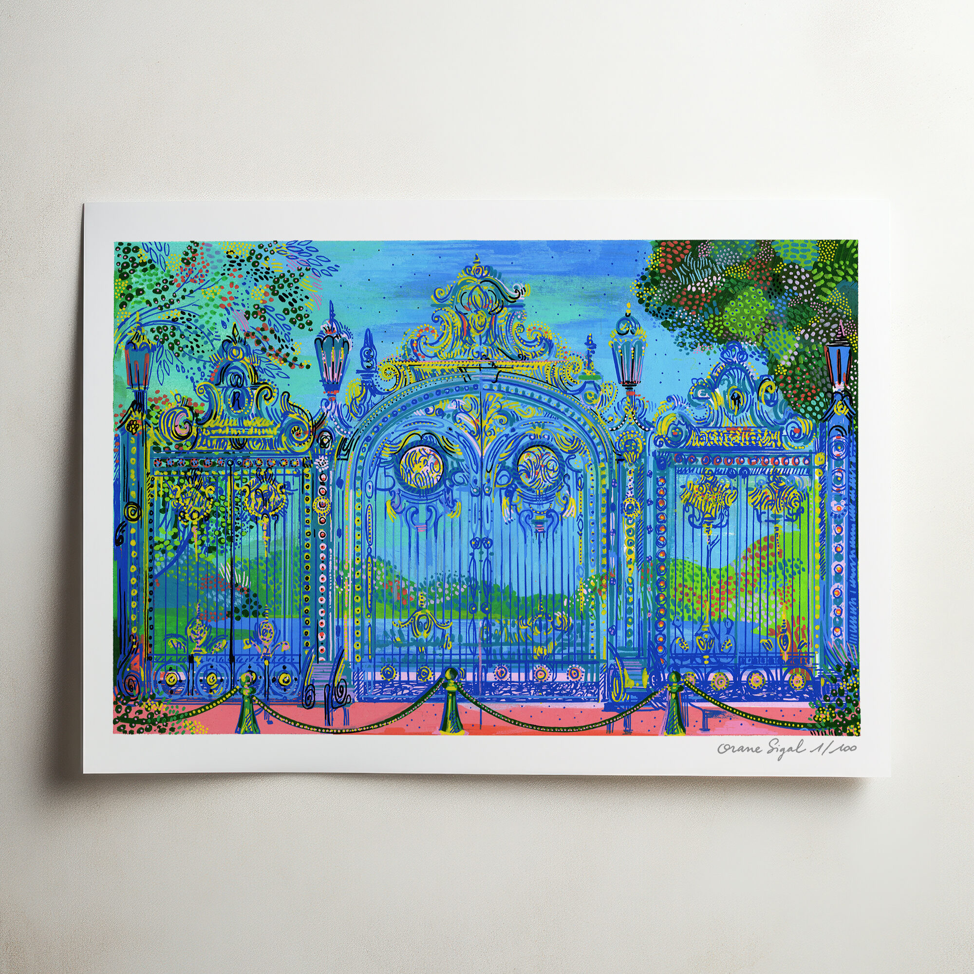 porte-des-enfants-du-rhône-orane-sigal-lasigalerie-tirage-art-illustration-lyon-2