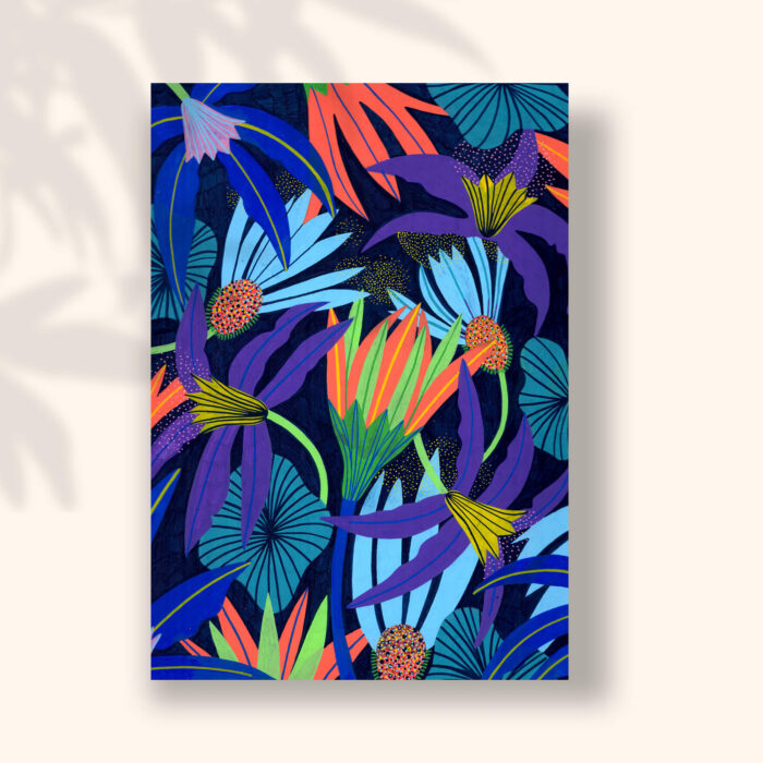 fleurs-tropicales-sigal-orane-carte-postale-illustration-lyon