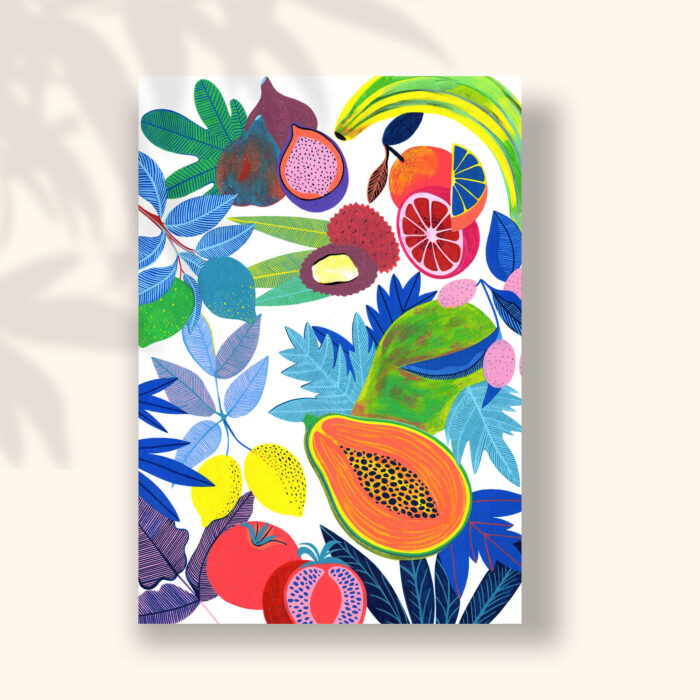fruits-exotiques-sigal-orane-carte-postale-illustration-lyon