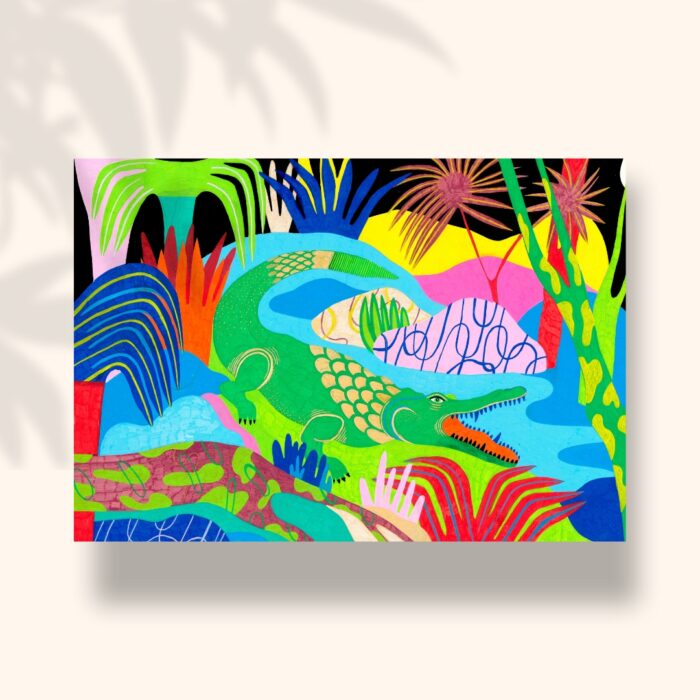 crocodile-sigal-orane-carte-postale