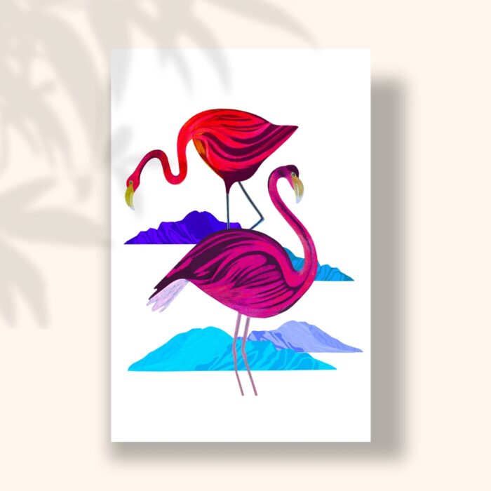 deux-flamants-sigal-orane-carte-postale