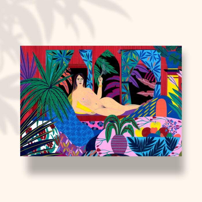 nu-cigarette-sigal-orane-carte-postale
