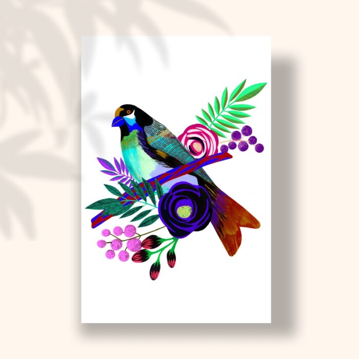 oiseau-et-branche-sigal-orane-carte-postale