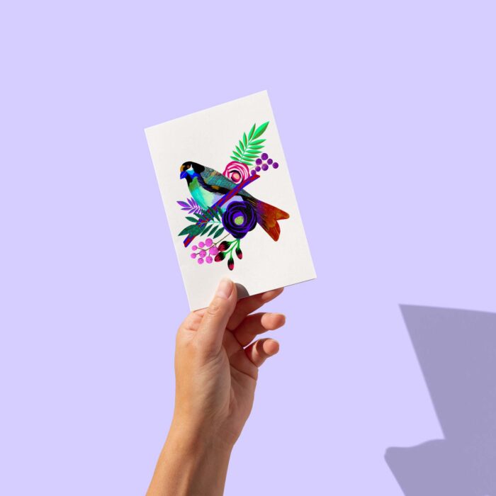 oiseau-et-branche-sigal-orane-carte-postale