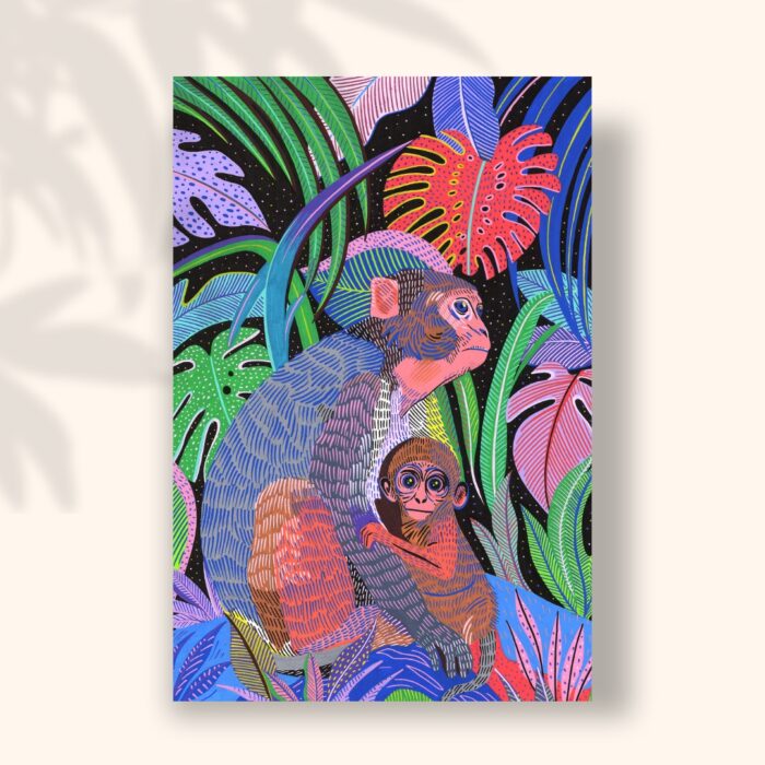 singes-sigal-orane-carte-postale