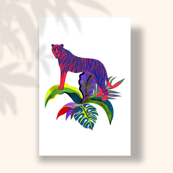 tigre-et-plantes-sigal-orane-carte-postale