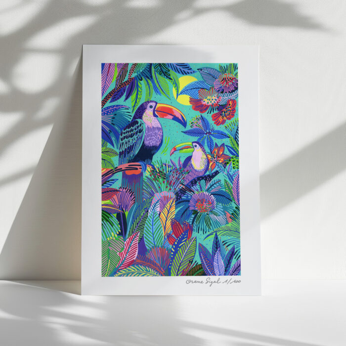 les-deux-toucans-orane-sigal-lasigalerie-tirage-art-illustration-lyon-2