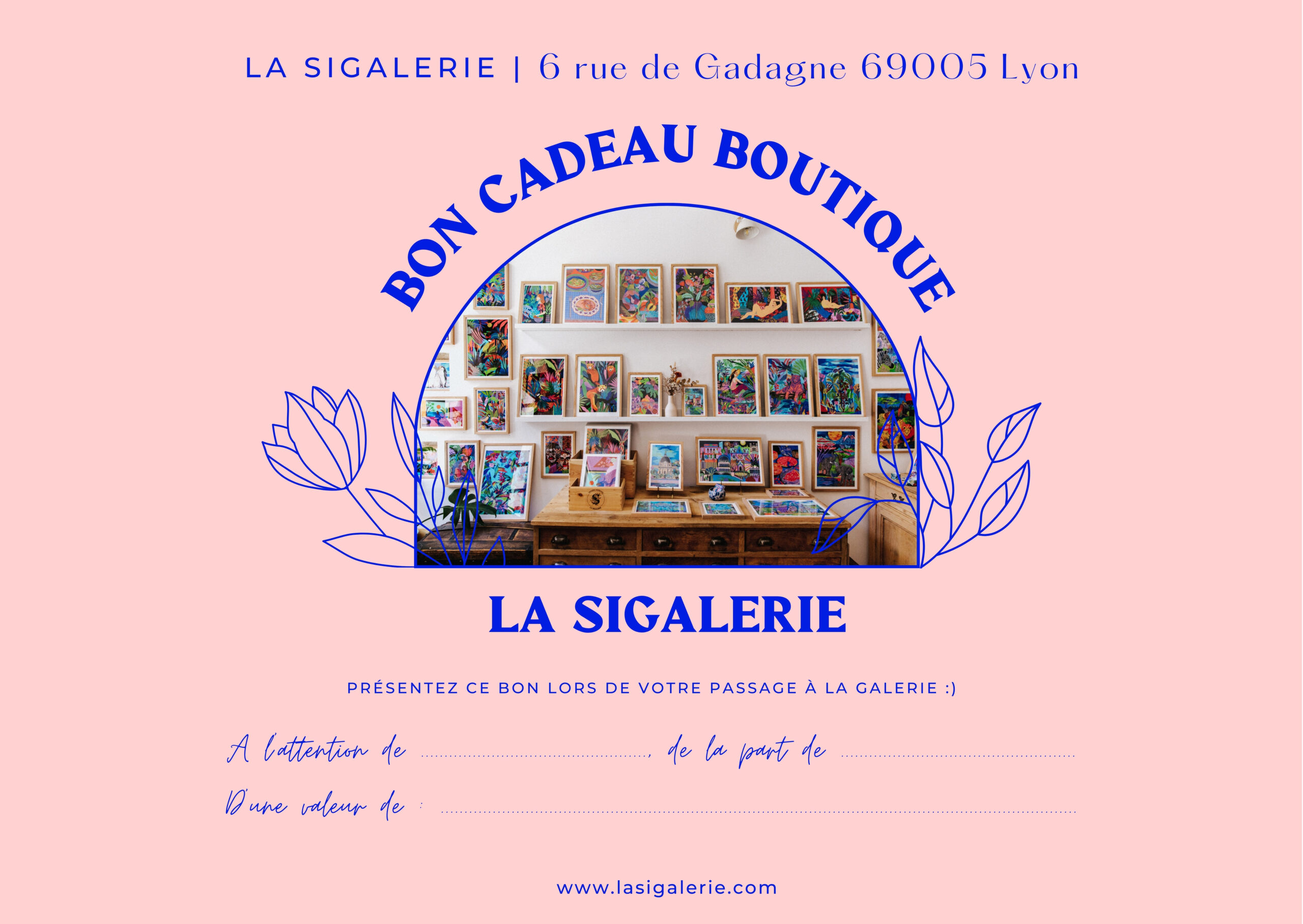 Bon cadeau boutique