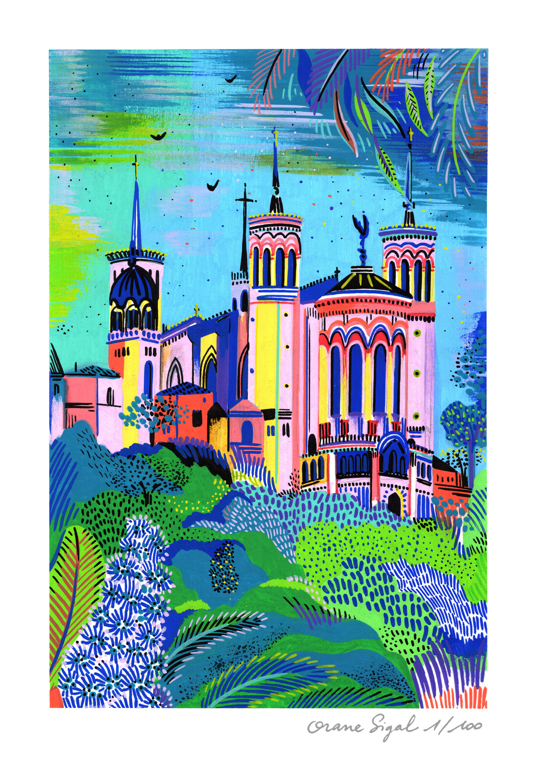 fourvière-orane-sigal-lasigalerie-tirage-art-illustration-lyon-1