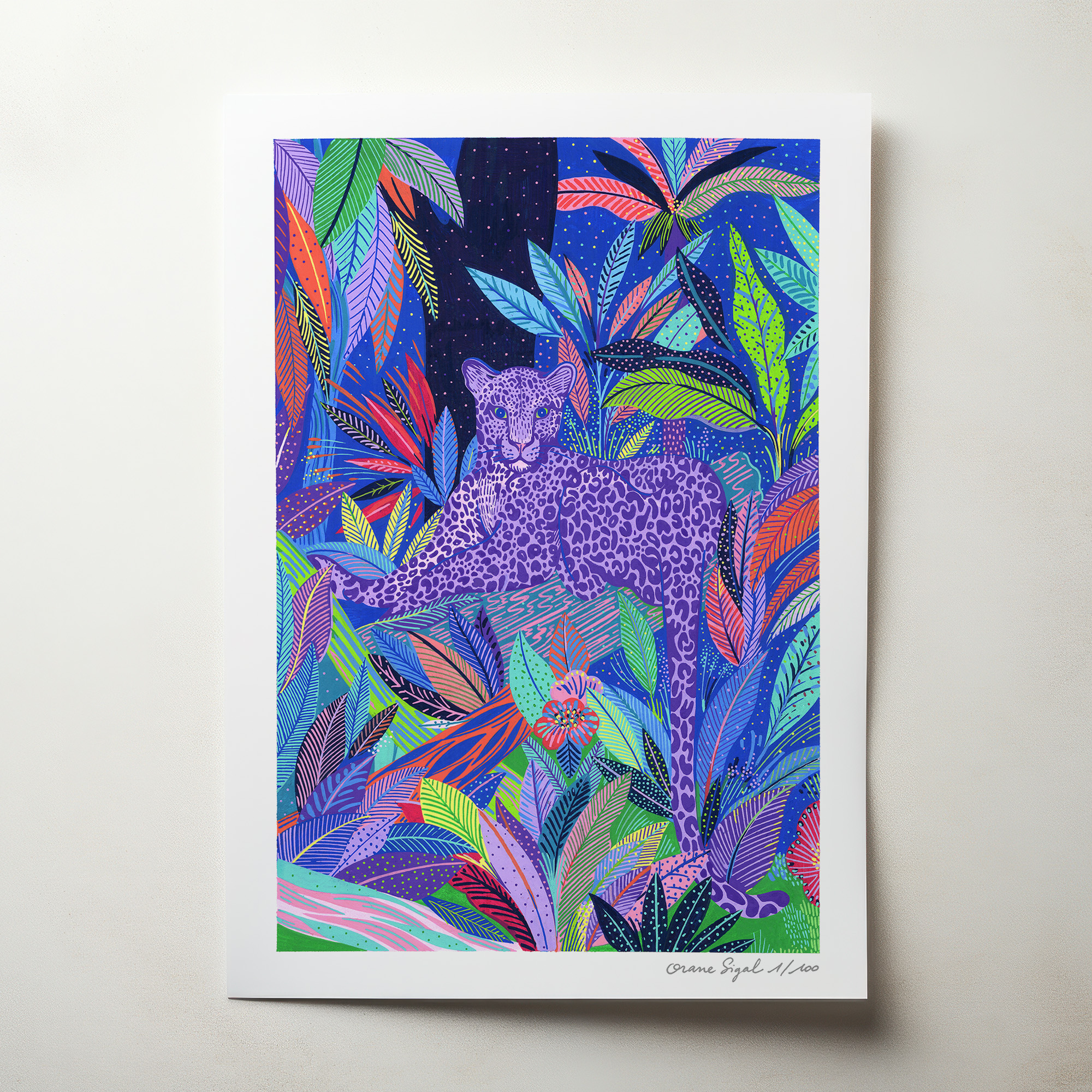 jaguar-orane-sigal-lasigalerie-tirage-art-illustration-lyon-2