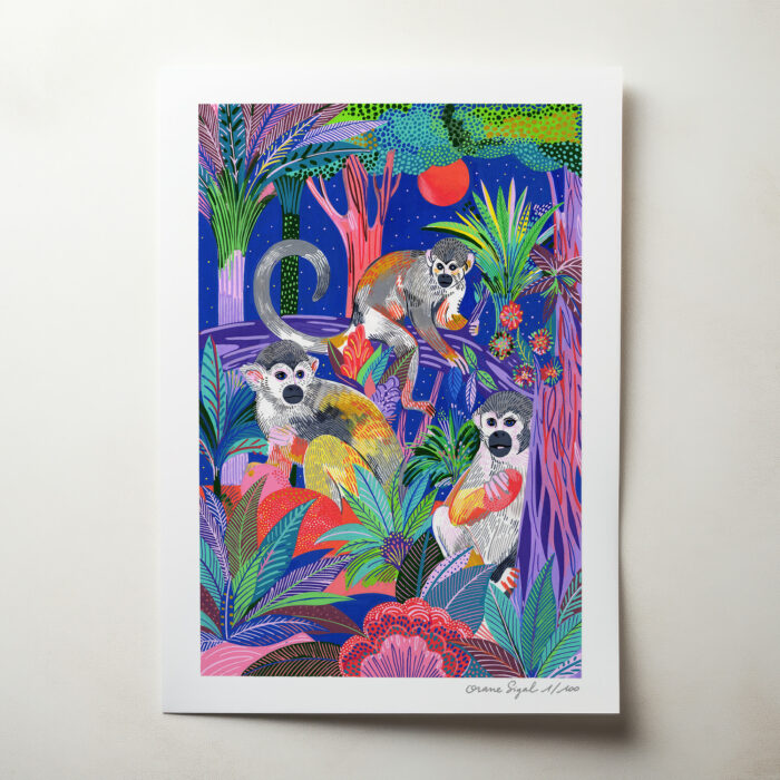 les-singes-saimiris-orane-sigal-lasigalerie-tirage-art-illustration-lyon-2