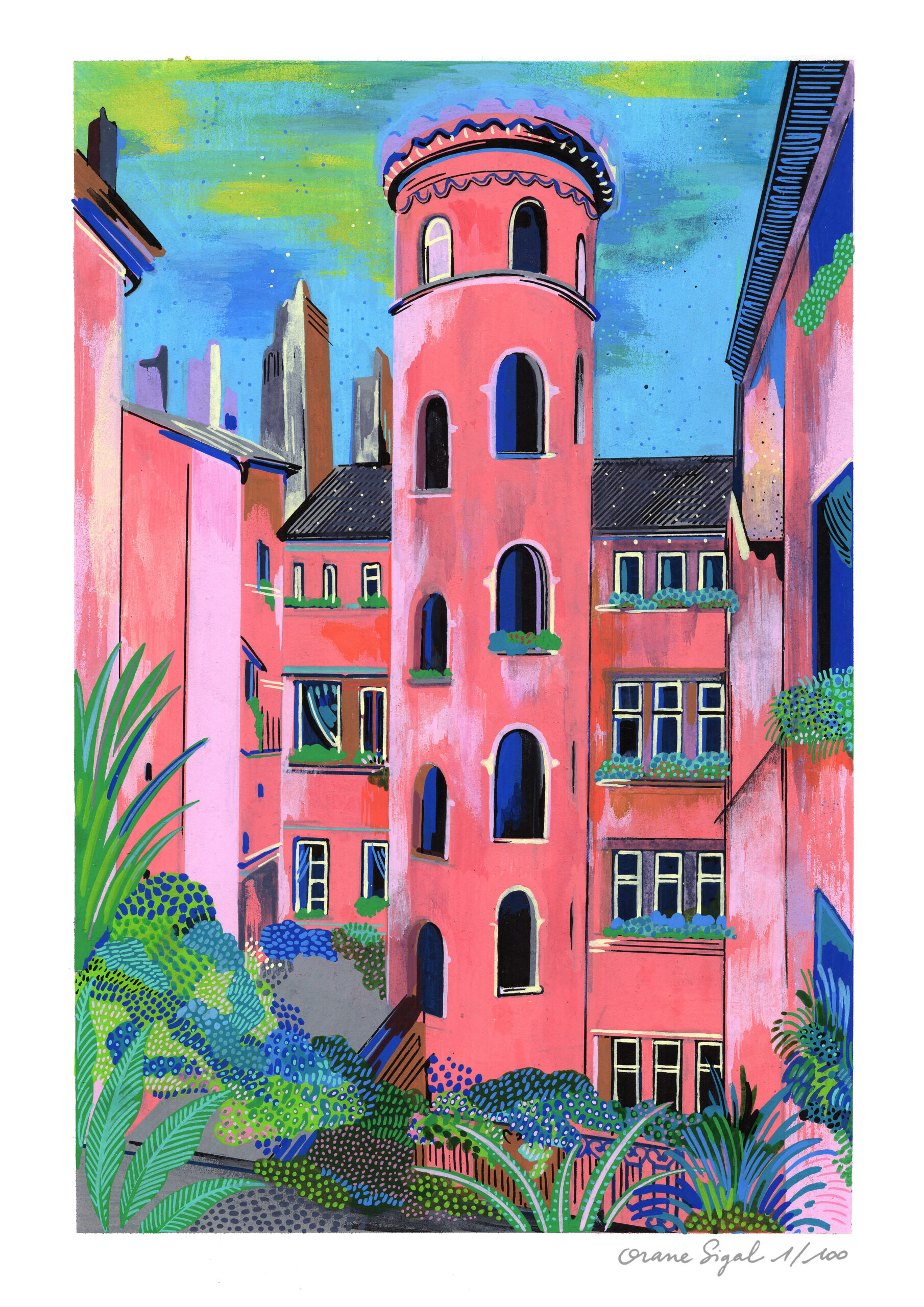 tour-rose-orane-sigal-lasigalerie-tirage-art-illustration-lyon-1