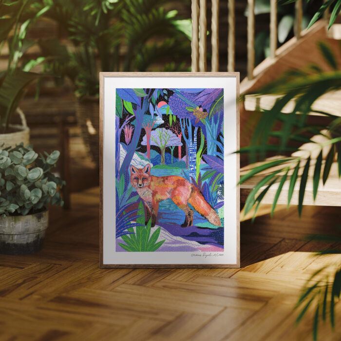 le-renard-et-la-forêt-orane-sigal-lasigalerie-tirage-art-illustration-lyon-3