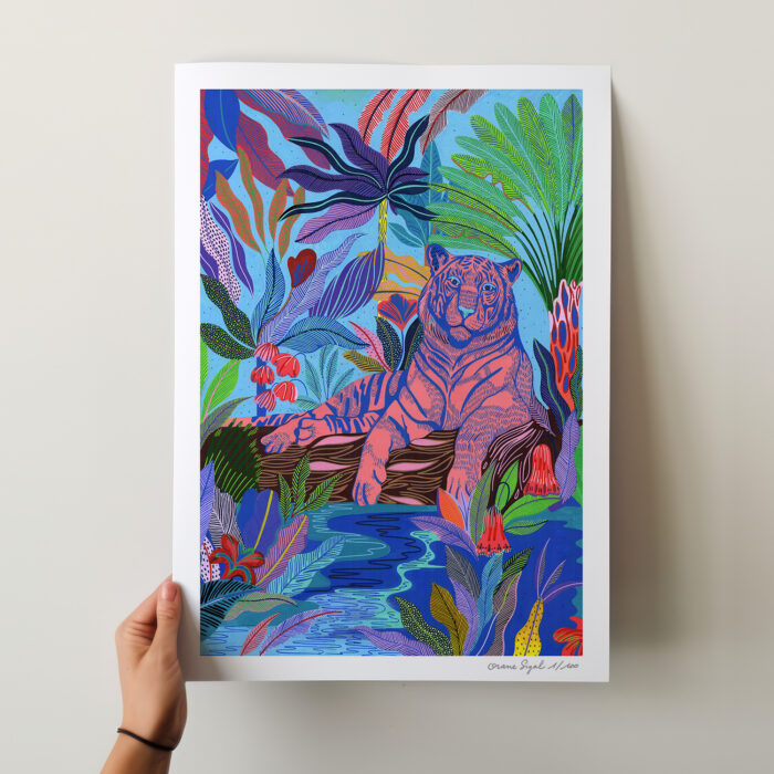 tigre-rose-orane-sigal-lasigalerie-tirage-art-illustration-lyon- 2