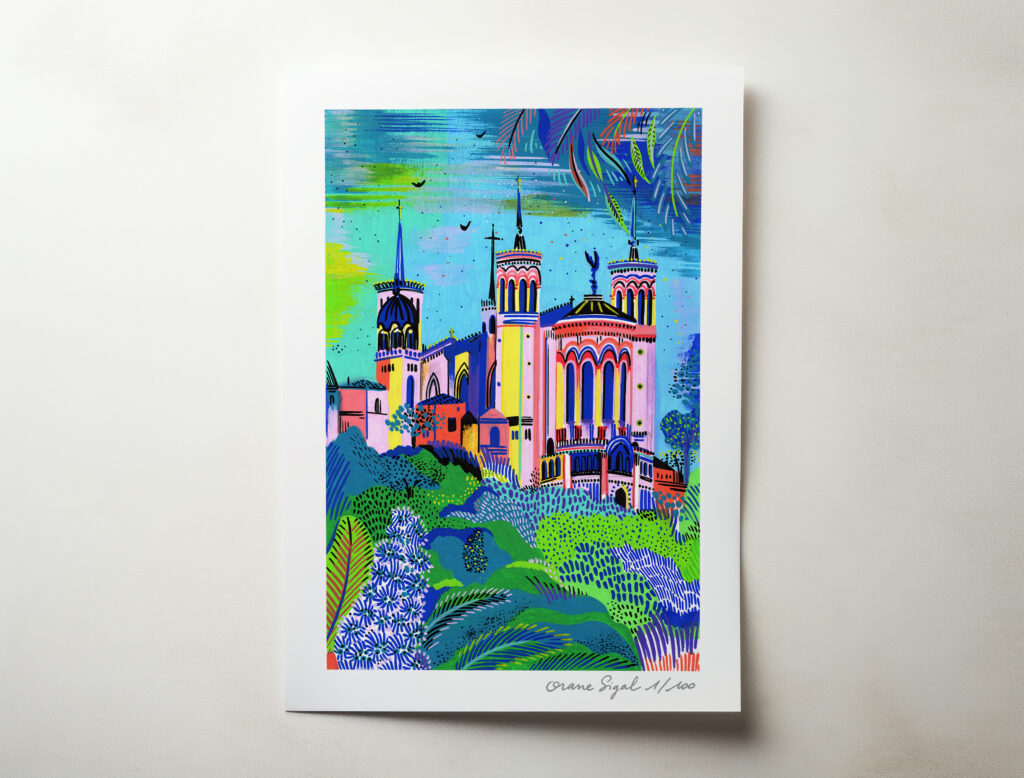 fourvière-orane-sigal-lasigalerie-tirage-art-illustration-lyon-A4-1