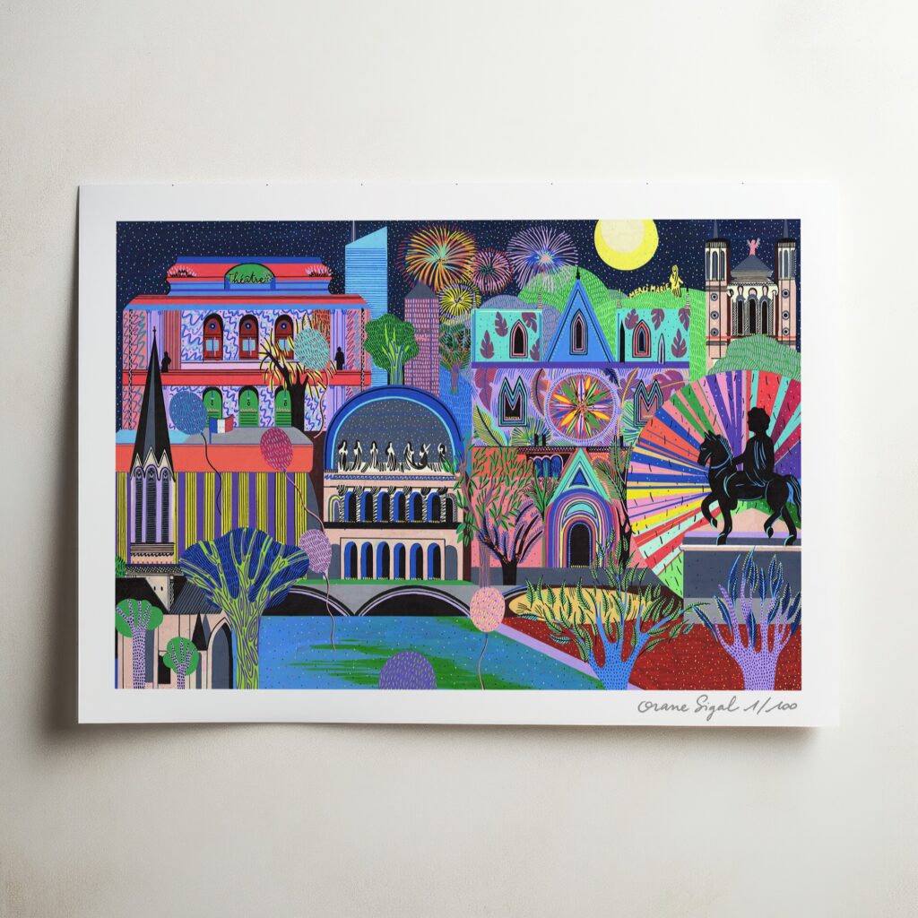 lyon-lumière-orane-sigal-lasigalerie-tirage-art-illustration-lyon-A4-1