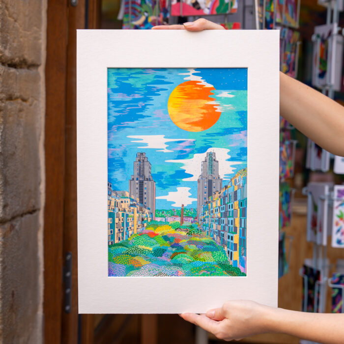 gratte-ciel-oeuvre-originale-oranesigal-lasigalerie-illustration-lyon