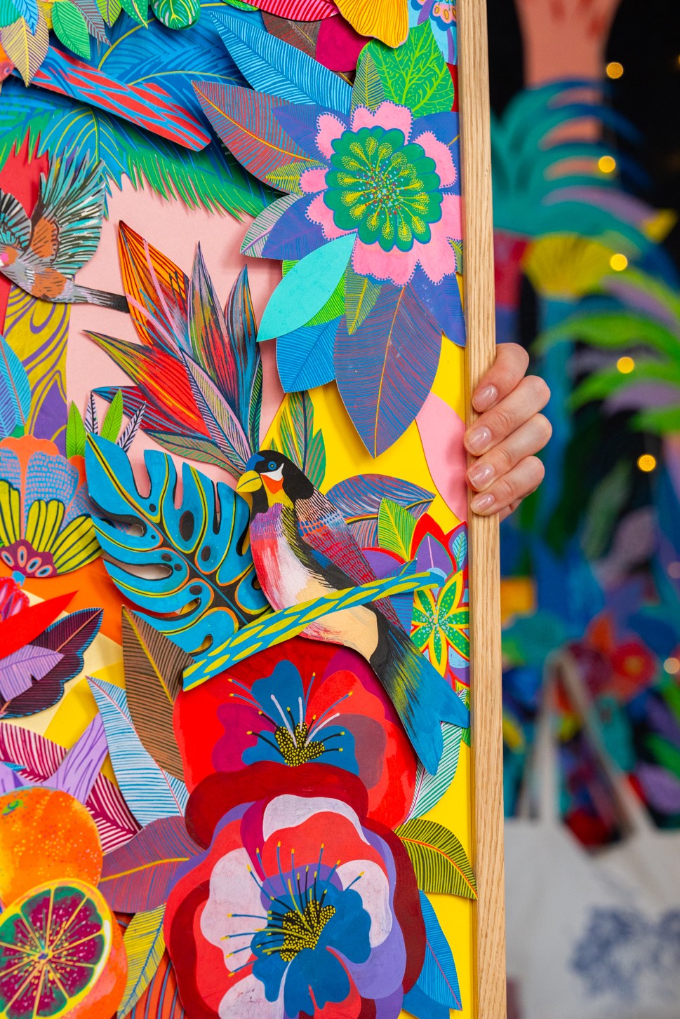 Œuvre Originale - Jungle de Papier - Aurore Tropicale – Image 5