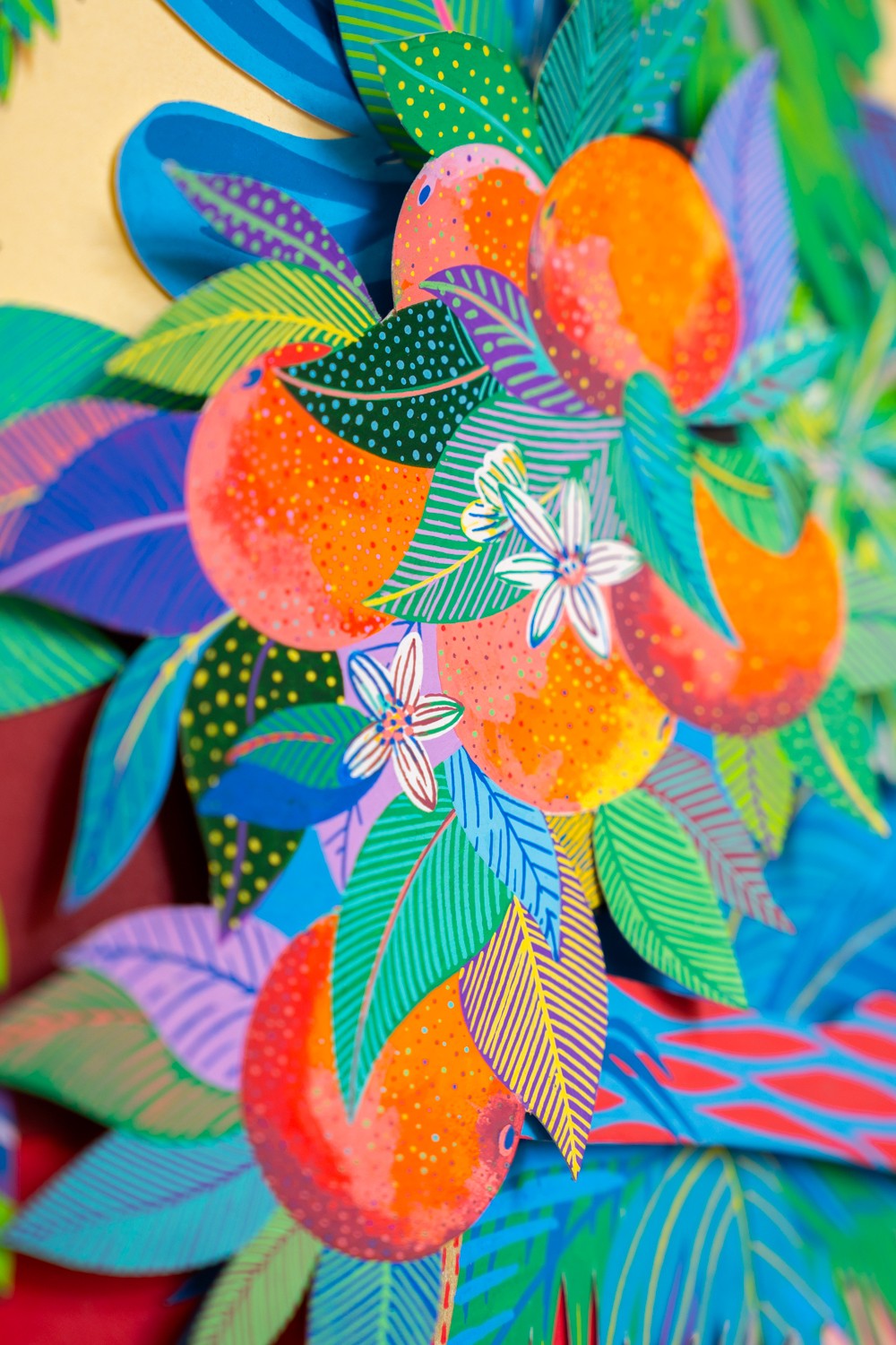 Œuvre Originale - Jungle de Papier - Aurore Tropicale – Image 6