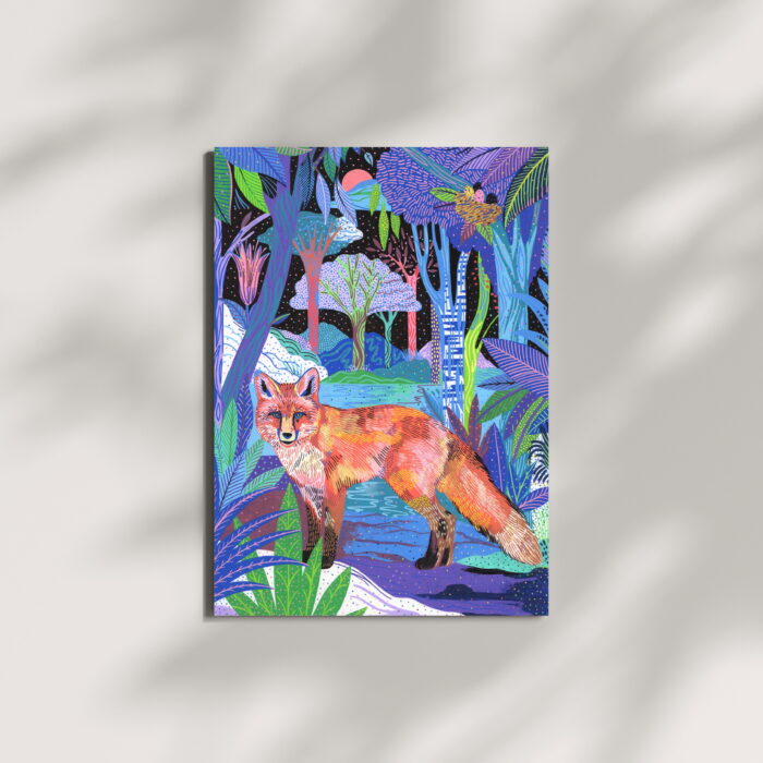 le-renard-et-la-forêt-sigal-orane-carte-postale