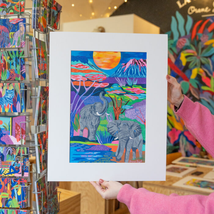 elephants-oeuvre-originale-oranesigal-lasigalerie-illustration-lyon