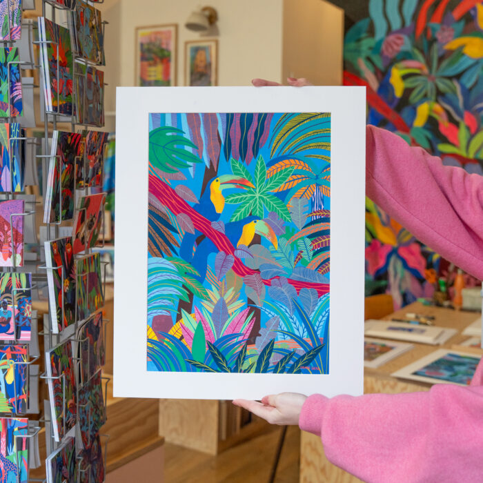 toucans-oeuvre-originale-oranesigal-lasigalerie-illustration-lyon