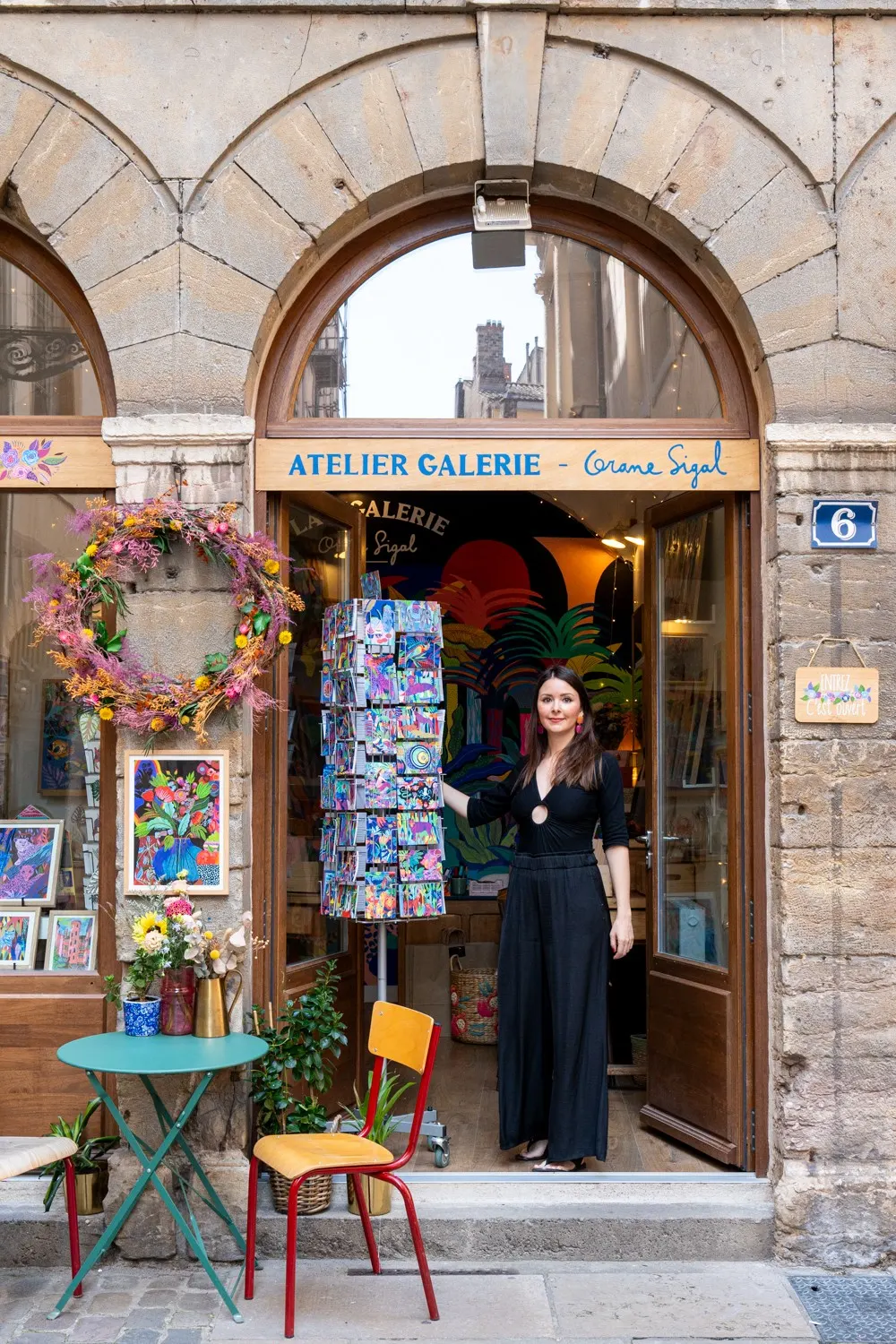 L'atelier-galerie Orane Sigal, 6 rue de Gadagne, Vieux-Lyon