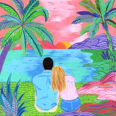 Faire-part de mariage personnalisé illustré par Orane Sigal