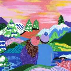 Faire-part de mariage personnalisé illustré par Orane Sigal