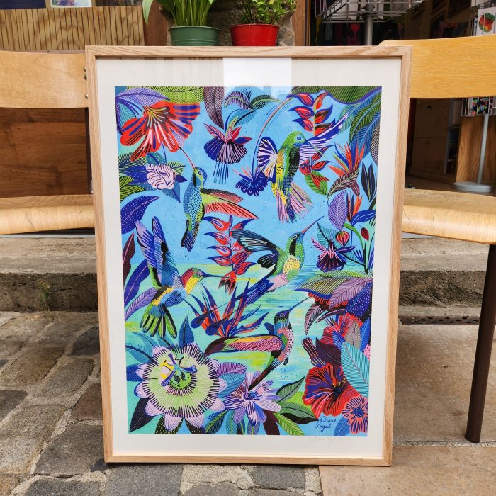 Colibris 2, tirage d'art illustré par Orane Sigal